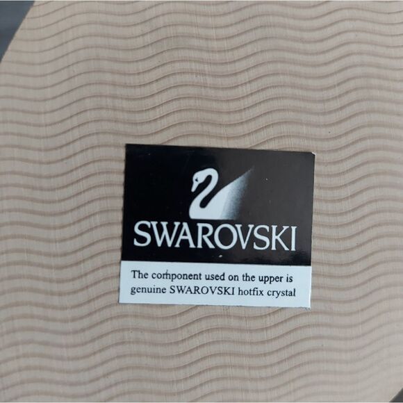 NEW Vintage Zeita Swarovski Crystal Embellished Pageant/Prom Strappy Heels 39 - Picture 10 of 10